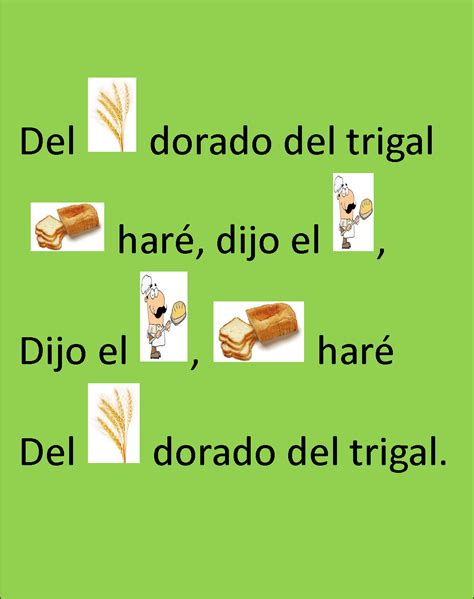 Canciones para jugar para pequeños del preescolar : Trabalenguas para niños