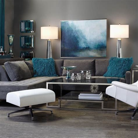 Teal and Grey Living Room Ideas: Create a Serene and Stylish Space ...