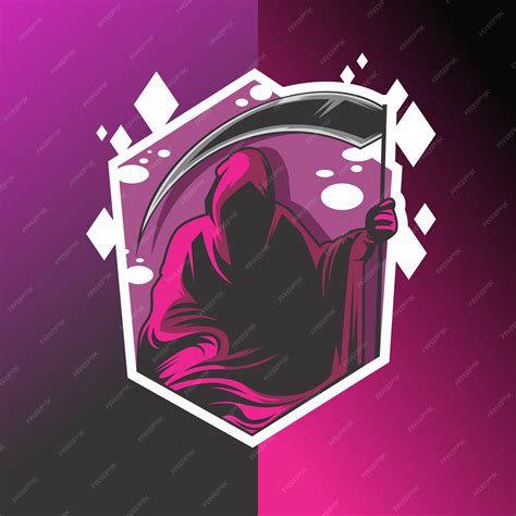 Premium Vector | Grim reaper logo