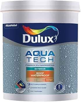 Dulux Aquatech Roof Waterproof 1L, Solar Reflective Coating for Terrace ...
