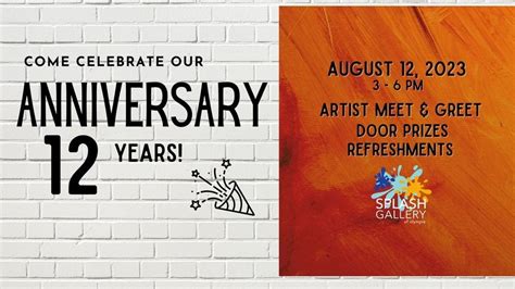 Splash 12th Anniversary, Splash Gallery Olympia, 12 August 2023 | AllEvents