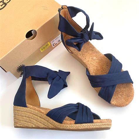 UGG Women's Blue Sandals | Depop