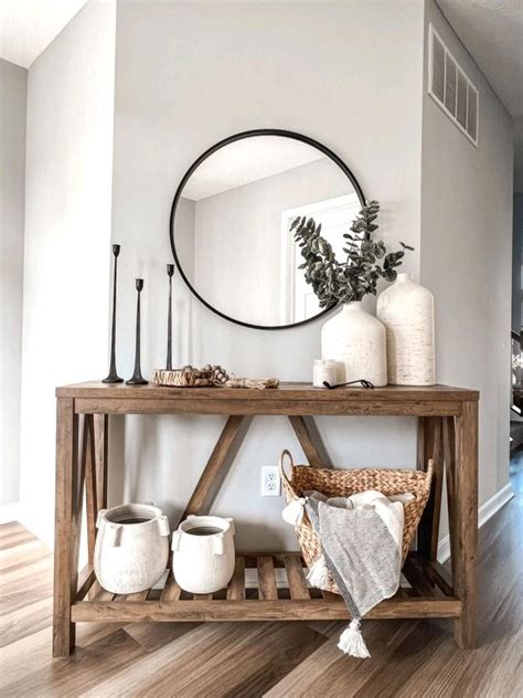 Farmhouse entryway table ideas to dazzle your guests – Artofit