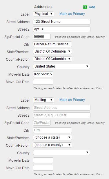 Feature Address Example 的图像结果