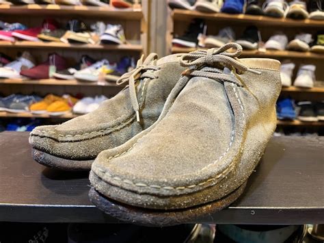 90s CLARKS Wallabee Boot "SAND SUEDE" UK7.5 | USED SNEAKERS KAI