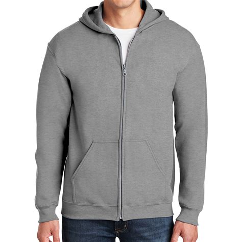 Gildan Unisex Heavy Blend Full-Zip Hooded Sweatshirt 18600 - Men Women ...