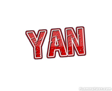 Yan Лого | Бесплатный инструмент для дизайна имени от Flaming Text