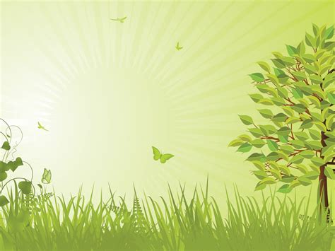 Nature Powerpoint Template, Butterfly on Flower-Nature PowerPoint ...