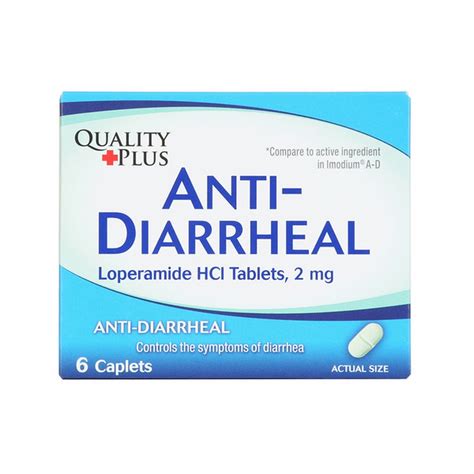 Quality Plus Loperamide Hcl 2 Mg Anti-diarrheal Caplets (6 each) Delivery or Pickup Near Me ...
