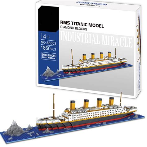 Buy 1860Pcs Titanic Model Building Set, Mini Building Bricks Titanic ...