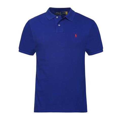Buy Men Royal Blue Solid Polos Online - 561958 | The Collective