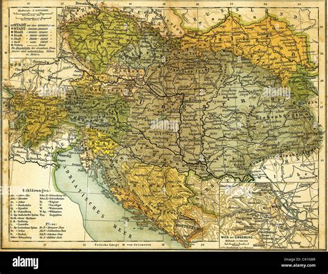 Austria hungary map hi-res stock photography and images - Alamy
