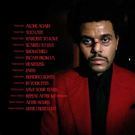 The Weeknd Out With New Album, “After Hours” #Music #Apple | The weeknd ...