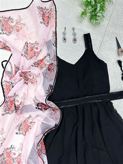 Black Floral Dress– Label Manali