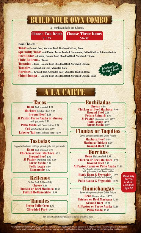 Javelina Cantina Menu at Jennifer Dermody blog