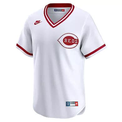 Men's Nike White Cincinnati Reds Throwback Cooperstown Collection ...