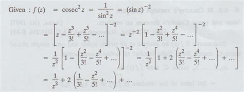 Singularities - residues residue theorem: Solved Example Problems ...