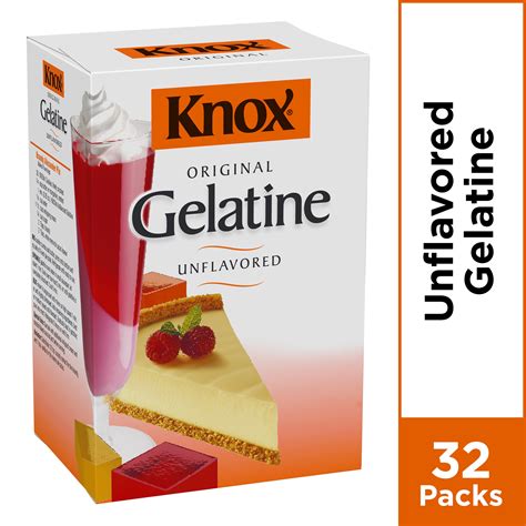 Knox Unflavored Gelatin, 32 ct - Envelopes, 8.0 oz Box - Walmart.com ...