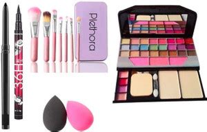 Plethora 6155 Makeup kit & Pink Makeup Brushes Set of 7 & 36 Hours ...