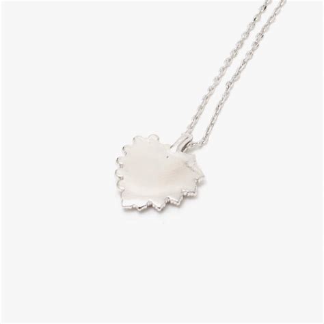 atmos pink Heart Necklace SILVER