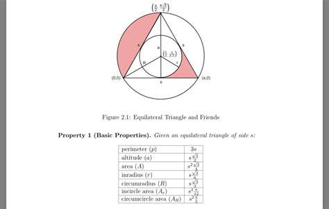 Equilateral Triangle Formula