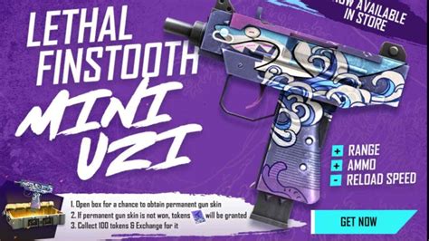 How To Get The Lethal Finstooth Mini UZI Skin In Free Fire?