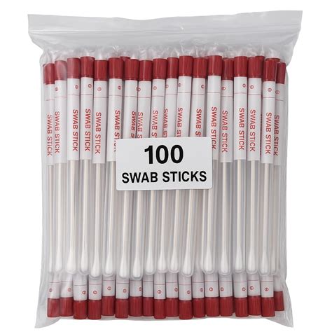 Buy Sterile Cotton Swab Sticks, 15.2 cm Length, 100 Pack, Medical ...