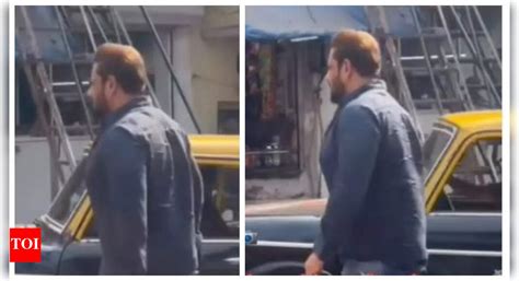 Video of Salman Khan shooting for Sikandar in kaali peeli taxi goes ...