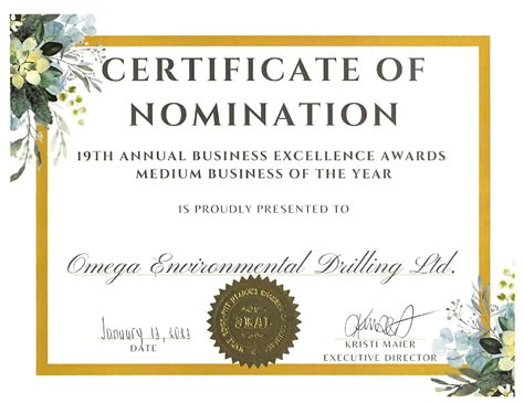 Award Of Excellence Nomination Examples at Ashley Cooper blog