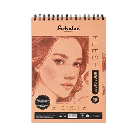 SCHOLAR, Toned Pad - Flesh Beige | 40 Sheets | 160 gsm. – OXFORD stationers