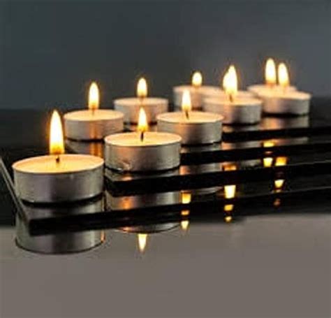 Elvis EF Paraffin Wax Tea Light Candle with 3 Hour Long Burning time ...