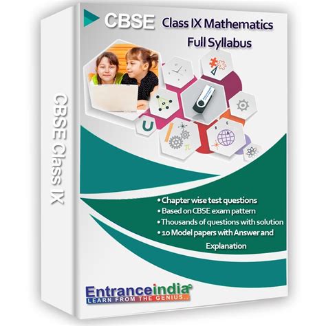 CBSE Class 9 Mathematics Chapter tests with Model Papers (Pen Drive ...