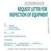 Request letter to conduct inspection - Brainly.in