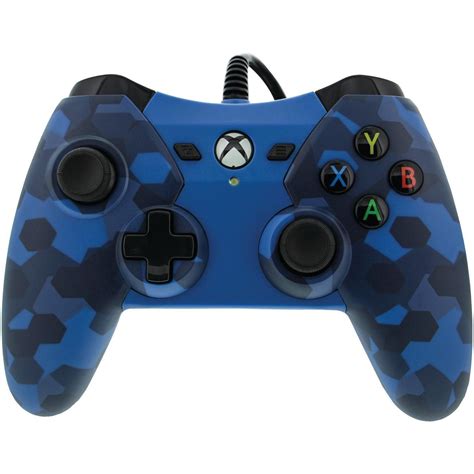 PowerA 1503455-01 Wired Controller for Xbox One - Midnight Blue Camo ...