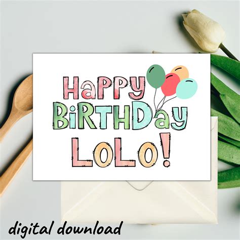 Happy Birthday Lolo, Grandpa in Tagalog, Filipino Birthday Card, Gift ...