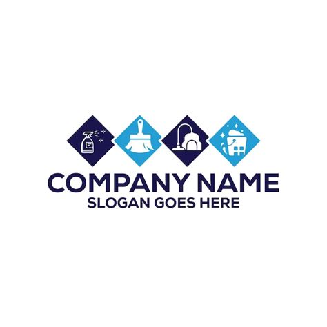 Modelo de imagem vetorial de design de logotipo de limpeza de casa ...