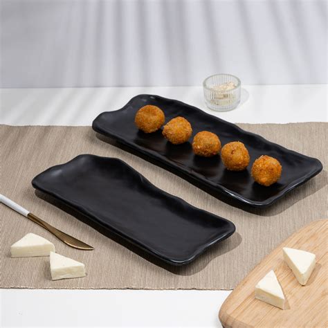 Melamine Amber Serving Platter(Set of 2) – Tibros