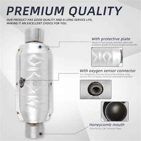 2.5" Inlet & Outlet Catalytic Converters w/ Heat Shield For Ford Expedition 3.5L | eBay