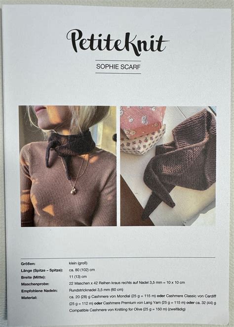 Sophie Scarf - Petiteknit knitting pattern – Nitiknitti Shop