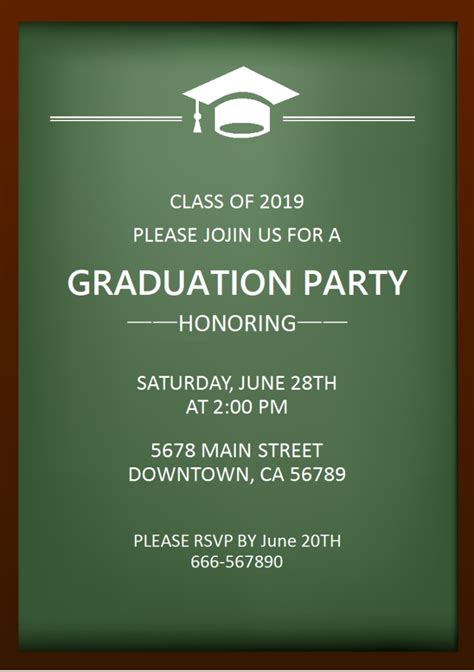 Image result for How to Use Microsoft Word to Create a Graduation Invite