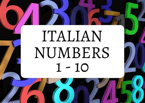 Italian Numerals