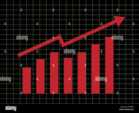 Business chart with arrow going up Stock Vector Image & Art - Alamy