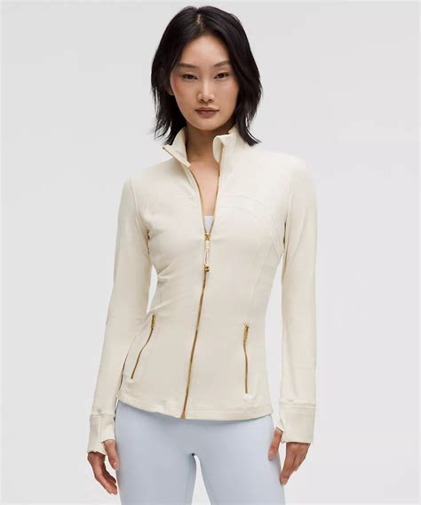 Lululemon Light Ivory gold zipper Define Jacket Nulu – AS&Jessentials