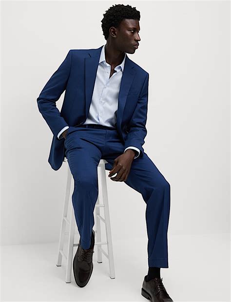 Buy Slim Fit Luxury Pure Cotton Textured Shirt at Marks & Spencer