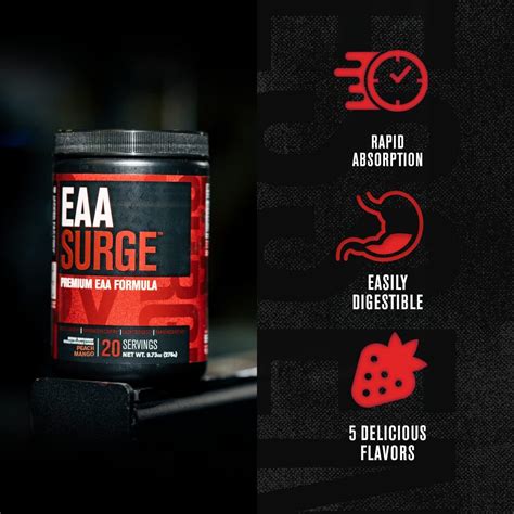 Buy EAA Surge Essential Amino Acids Powder - EAAS & BCAA Intra Workout ...
