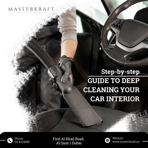 Step-by-step guide to deep cleaning your car interior - Masterkraft Premium