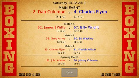 Boxing Manager Game 的图像结果