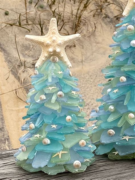 Sea Glass Coastal Christmas Tree (small) by ObxShesellsseashells on ...