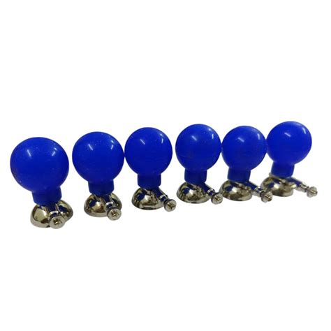 Reusable ECG Chest Bulb Electrodes with Metal Part – Set of 6 (Blue ...
