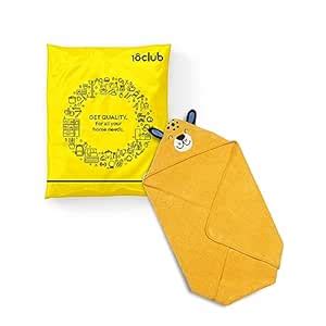 MY NEWBORN by 10CLUB Hooded Baby Towel for New Born | Zero-Twist Cotton ...